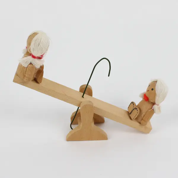 Lot of 6 Assorted Wooden Christmas Hanging Ornaments