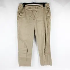 Amanda + Chelsea Beige Cropped Pants Women's Size 8