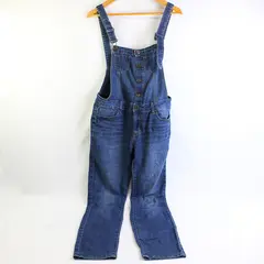 Wax Jean Women's L Medium Wash Stretch Denim Overalls
