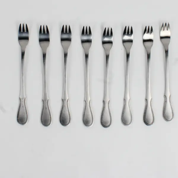 Lot Of 8 Northland (Stainless) Flatware Cocktail Forks 6.25" Long