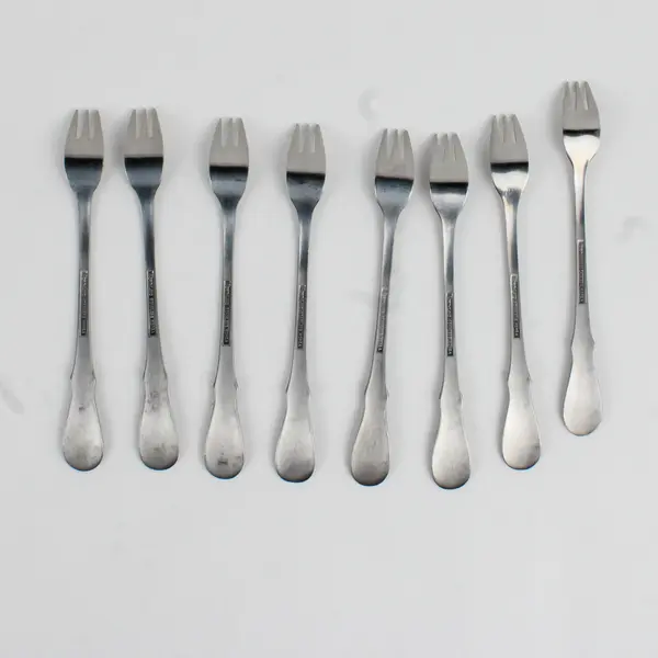 Lot Of 8 Northland (Stainless) Flatware Cocktail Forks 6.25" Long