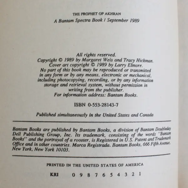 Lot of 2 Rose of the Prophet Series Volume II & III 1989 Paperback Good