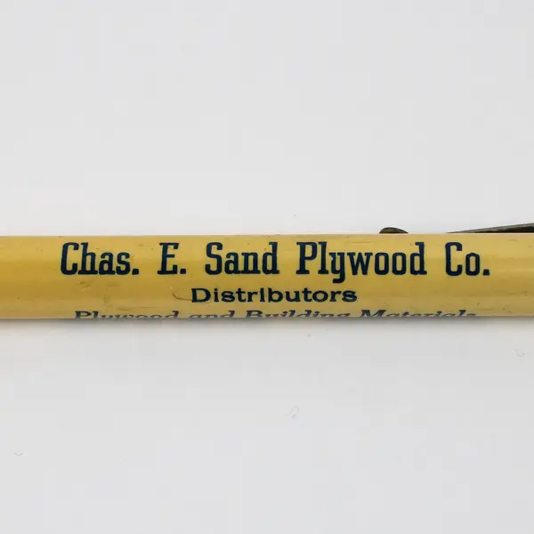 Vintage Mechanical Pencil Chas E Sand Plywood Co Portland Oregon Advertising 