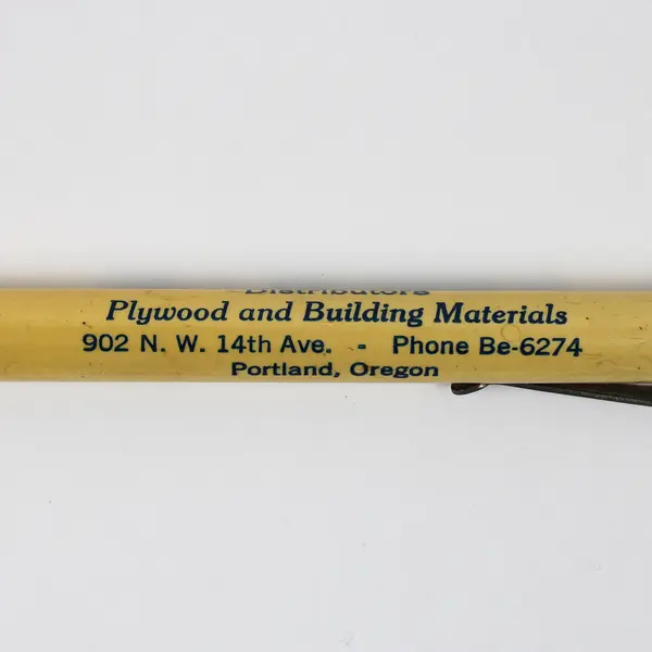 Vintage Mechanical Pencil Chas E Sand Plywood Co Portland Oregon Advertising 