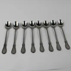 Lot Of 8 Northland (Stainless) Flatware Iced Tea Spoons 7.25" Long