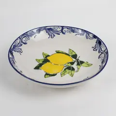 Papart Seramik Hand-Painted Lemon Design Bowl 9"