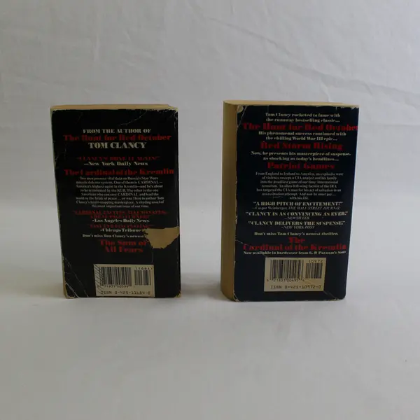 Lot of 2 Tom Clancy Novels Patriot Games & The Cardinal of the Kremlin Paperback