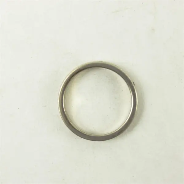 Silver Tone Cubic Zirconia Eternity Band Size 7