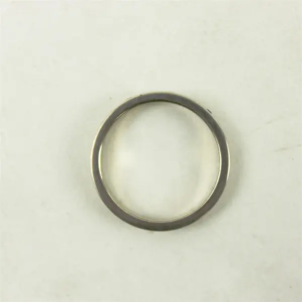 Silver Tone Cubic Zirconia Eternity Band Size 7