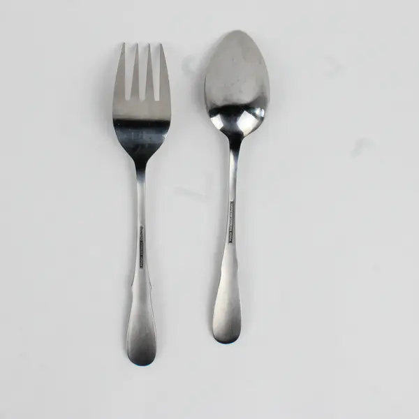 Lot Of 2 Northland (Stainless) Flatware Serving Set (Spoon, Fork)