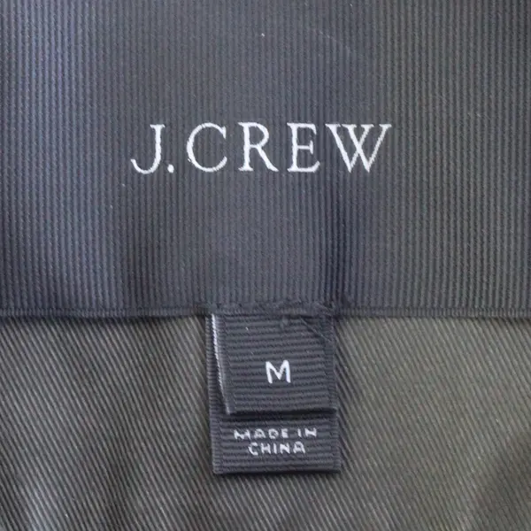 J.Crew Women's M Army Green Boyfriend Waxed Cotton Cargo Jacket