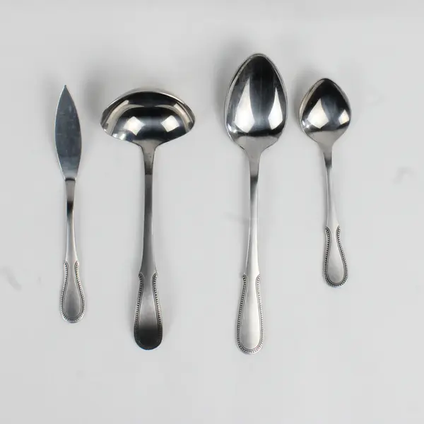 Lot Of 4 Northland (Stainless) Flatware Spoons, Ladle & Knife