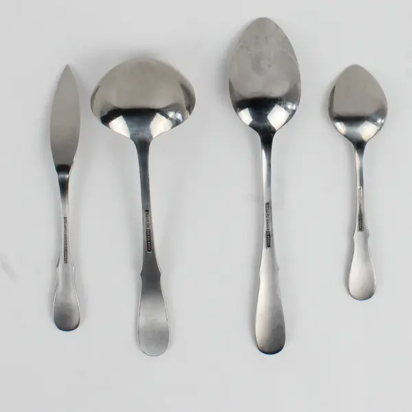 Lot Of 4 Northland (Stainless) Flatware Spoons, Ladle & Knife