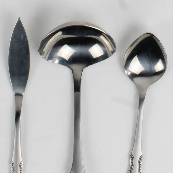 Lot Of 4 Northland (Stainless) Flatware Spoons, Ladle & Knife