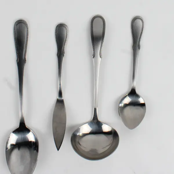 Lot Of 4 Northland (Stainless) Flatware Spoons, Ladle & Knife