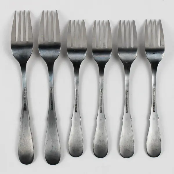 Lot Of 6 Northland (Stainless) Flatware 4 Salad Forks 2 Dinner