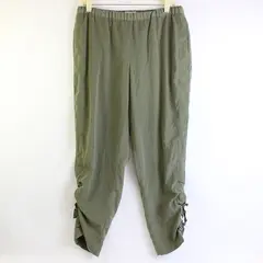 Chicos Women's 0.5 (32) Green Shine Pull On Casual Drawstring Ankle Pants