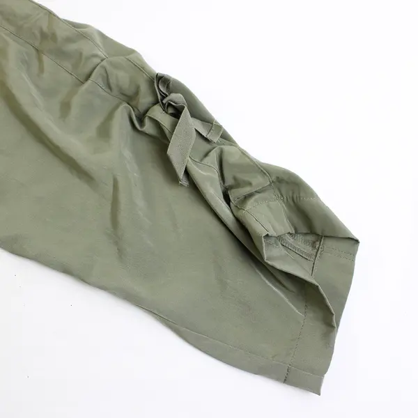 Chicos Women's 0.5 (32) Green Shine Pull On Casual Drawstring Ankle Pants