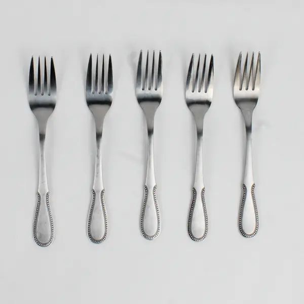 Lot Of 5 Northland (Stainless) Flatware Salad Forks 6.75" Long