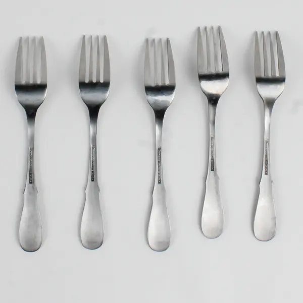 Lot Of 5 Northland (Stainless) Flatware Salad Forks 6.75" Long