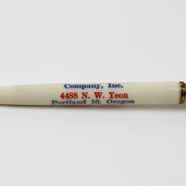 Vintage Ballpoint Pen United Chemical Company Portland Oregon Advertising