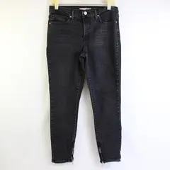 Levi's 311 Women's 29 Black Shaping Skinny Denim Jeans with Ankle Zippers