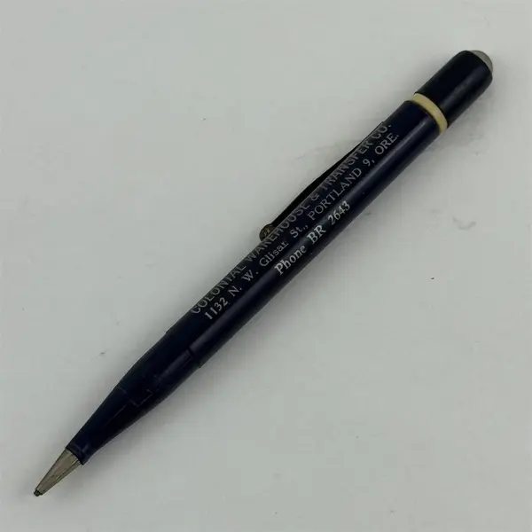Vintage Mechanical Pencil Colonial Warehouse & Transfer Company Portland Oregon