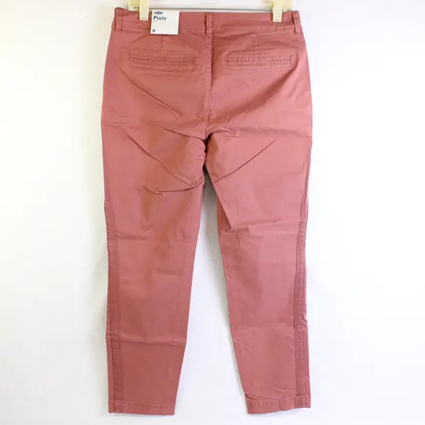 NWT Old Navy Women's 8 Mauve Pixie Tapered Leg Denim Pants