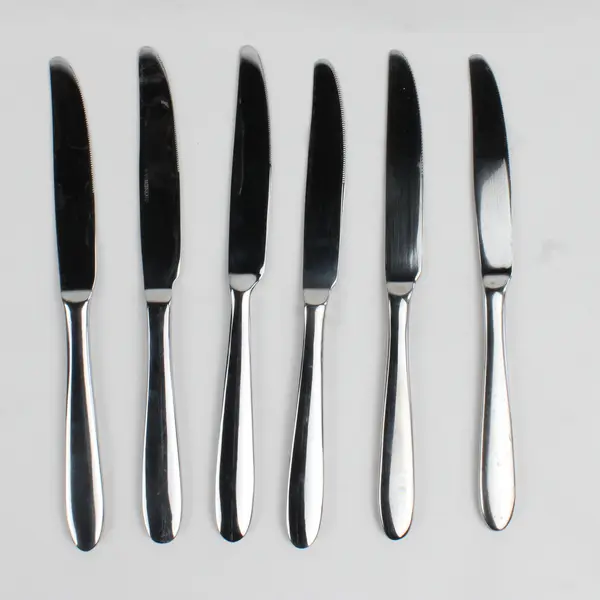 Lot Of 6 Oneida Mooncrest/Jennifer (Stainless) Flatware Dinner Knives 9.75"