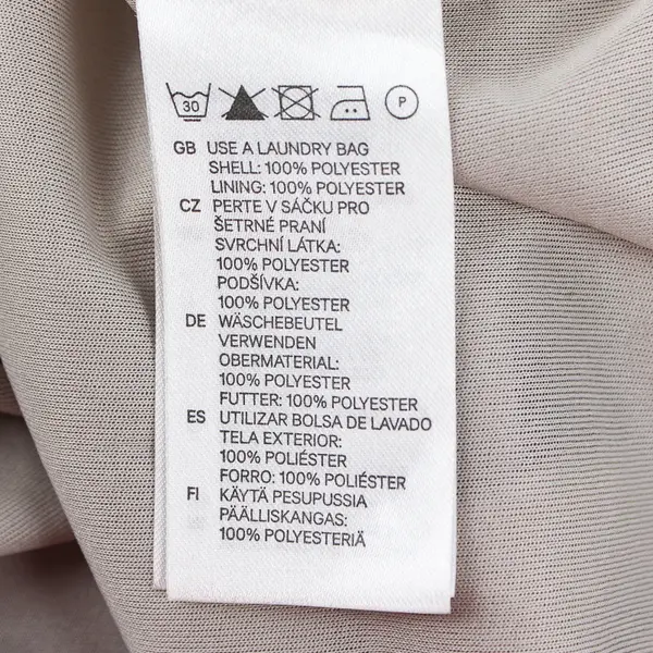 H&M Women's 8 Gray Silver Satin Sleeveless Bubble Dress with Beading Detailing 