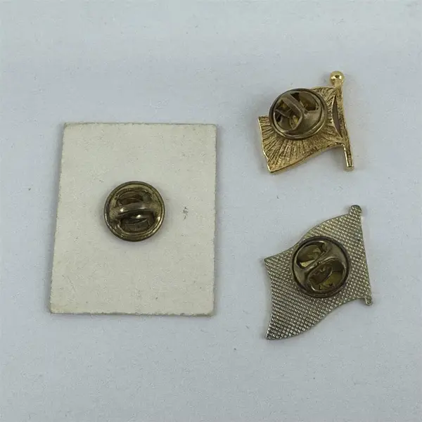  Lot 3 American USA Flag Pin Back Hat Or Lapel Pins