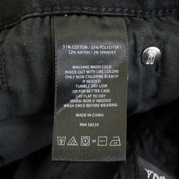 Kut From The Kloth Women's 12 Black Carlo Ankle Skinny Raw Hem Denim Jeans