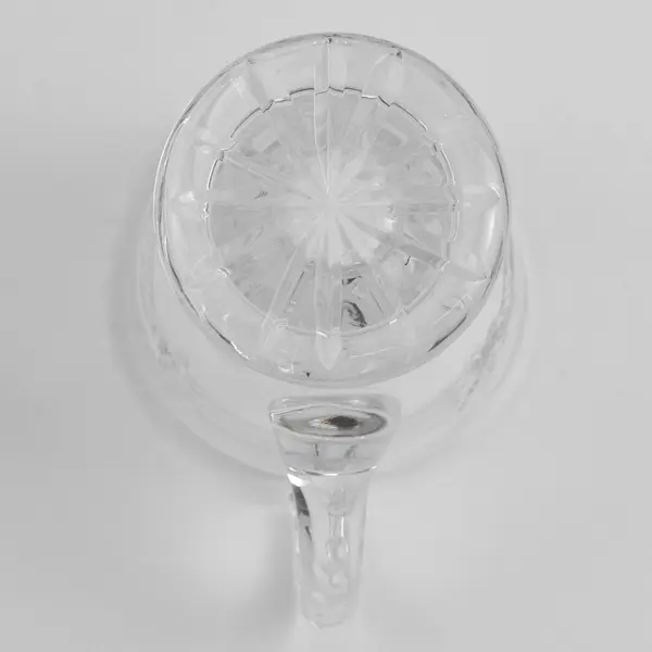 Vintage Clear Cut Glass Creamer Pitcher 5.25"