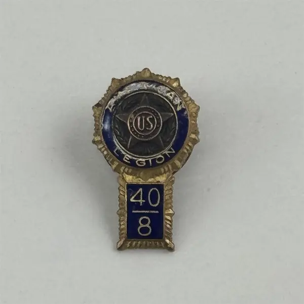 Vintage American Legion Lapel Pin with 40/8 Tab Screw Back 