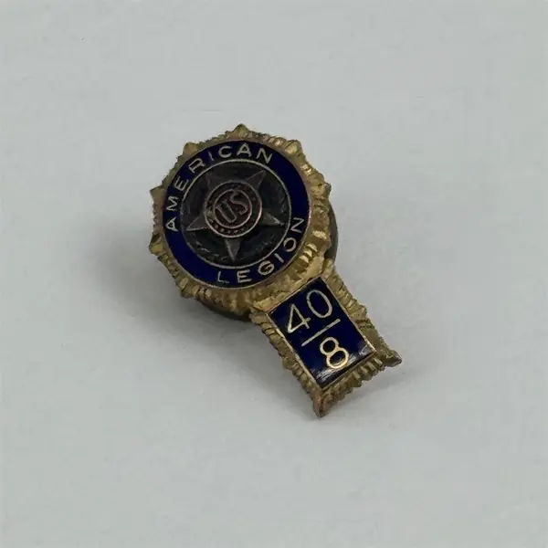 Vintage American Legion Lapel Pin with 40/8 Tab Screw Back 