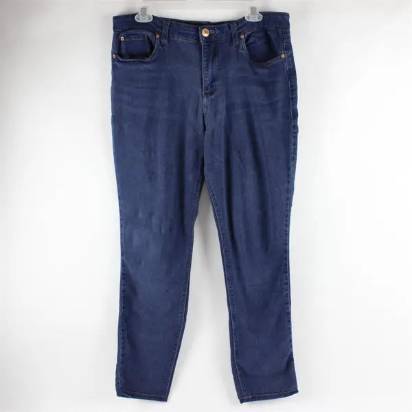 STS Blue Women's 32L Skinny Stretch Denim Jeggings - Dark Blue