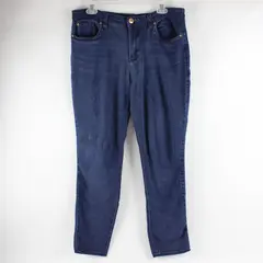 STS Blue Women's 32L Skinny Stretch Denim Jeggings - Dark Blue