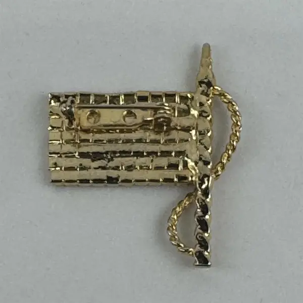 American Flag Brooch Pin With Zirconia And Simulated Rubies And Sapphires