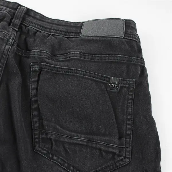 Buffalo David Bitton Max-X Men's W32x32 Skinny Stretch Zip Fly Dark Wash Black