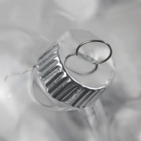 Lot of 25 Plastic Christmas Hanging Ornaments Clear Discs, New 