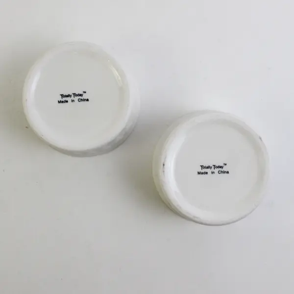 Set of 2 Totally Today White Ceramic Ramekins