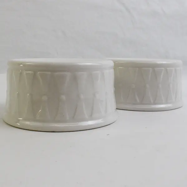 Set of 2 Totally Today White Ceramic Ramekins