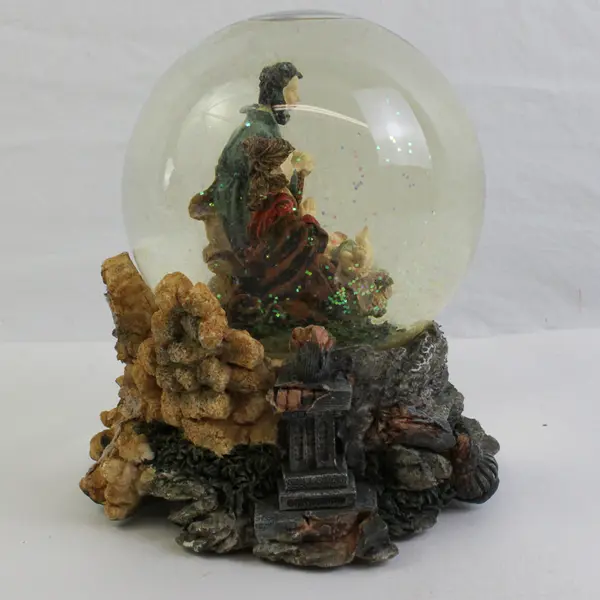 Christmas Nativity Scene Wind-Up Musical Snow Globe 6.5"