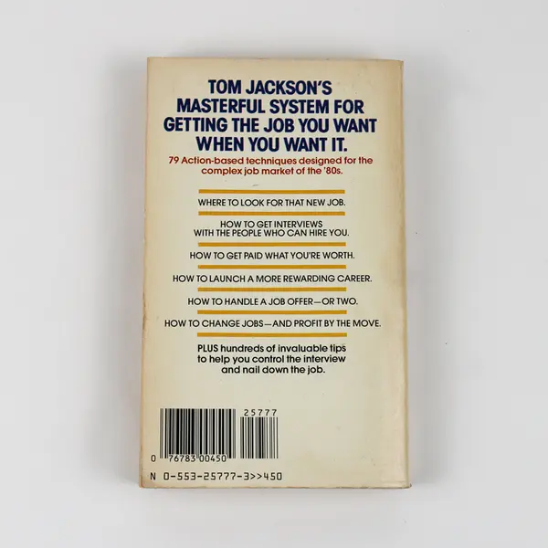 Vintage Guerrilla Tactics in the Job Market Tom Jackson 1981 Paperback Good