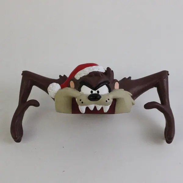 Vintage 1997 Warner Brothers Taz Tasmanian Devil Christmas Shelf Sitter