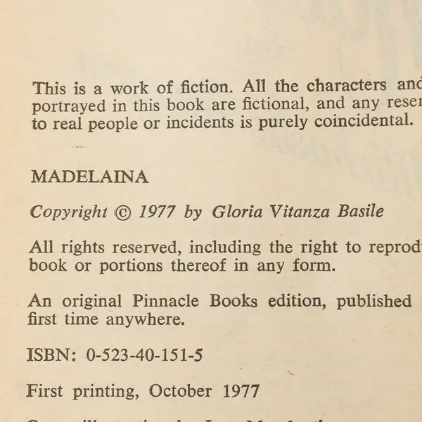 Madelaina by Michaela Morgan 1977 Paperback Good