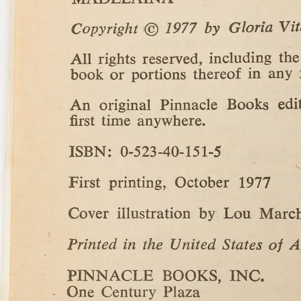 Madelaina by Michaela Morgan 1977 Paperback Good