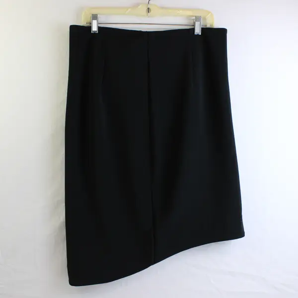 BB Dakota Women's M/L Black Stretch Pencil Skirt with Full Zipper Detail