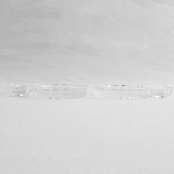 Set of 2 Godinger Shannon Crystal Coasters with Spoon Rests