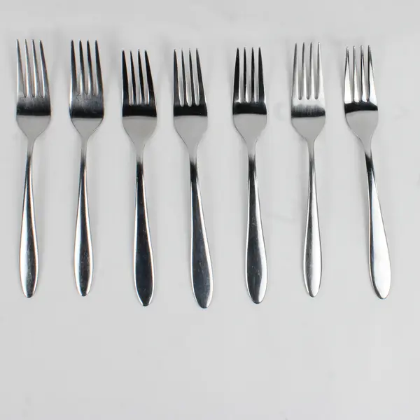 Lot Of 7 Oneida Mooncrest/Jennifer (Stainless) Flatware Dinner Forks 8.25" Long